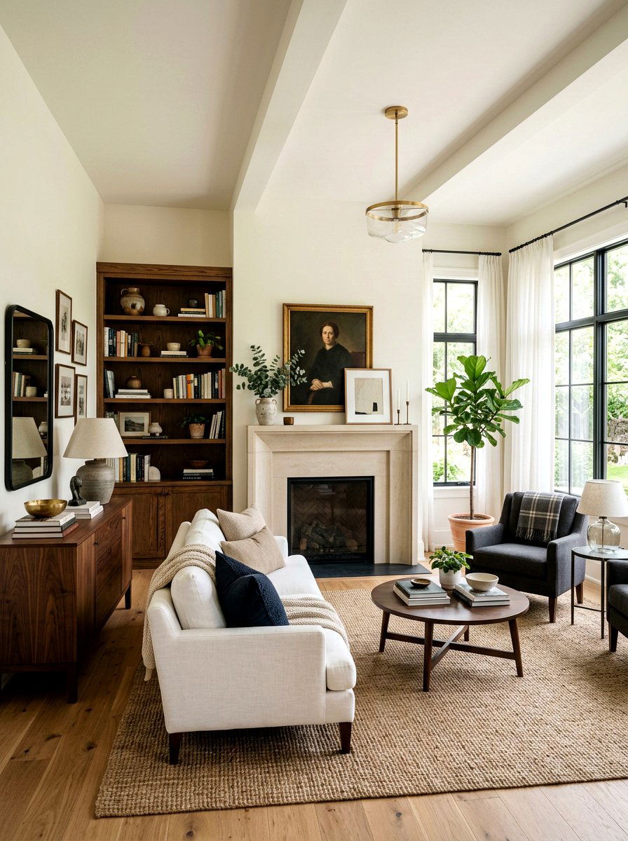 Dark wood furniture living room - 30 Tuscan revival living room ideas