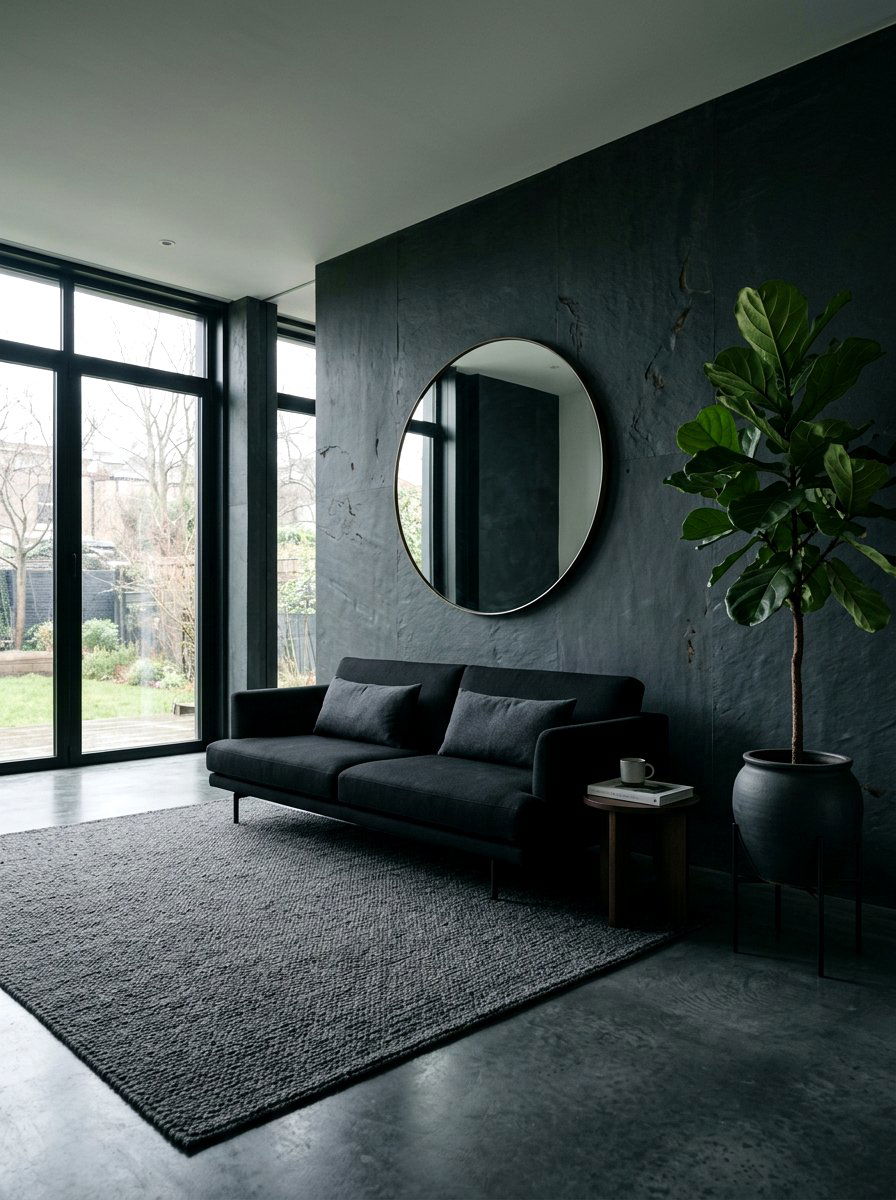Dark wood workspace - 30 moody office ideas