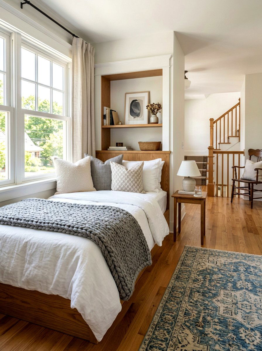 Daybed Landing Nook - 30 landing reading nook ideas