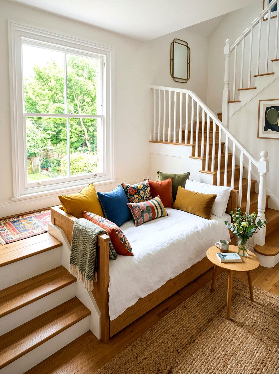 Daybed Stair Landing - 30 stair landing ideas