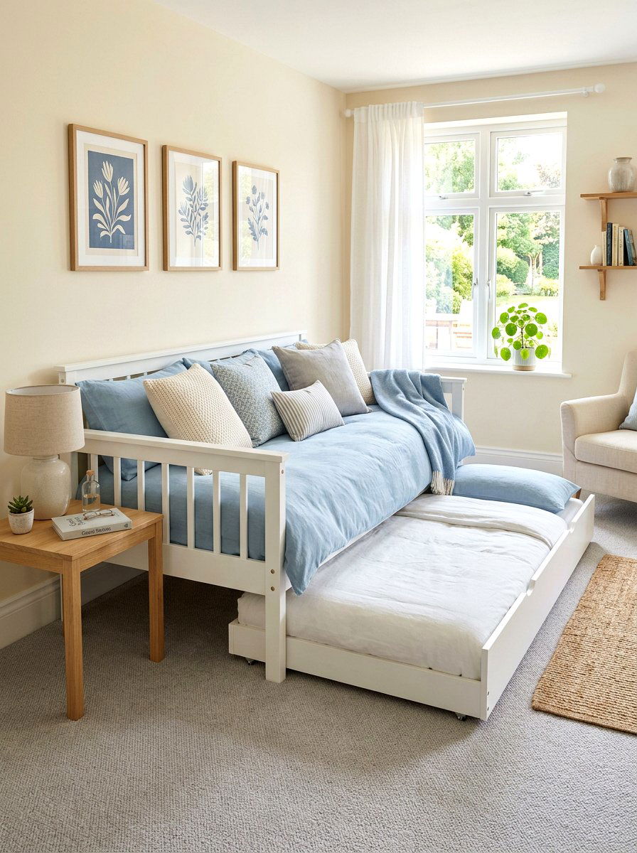 Daybed With Trundle - 30 trundle guest room ideas