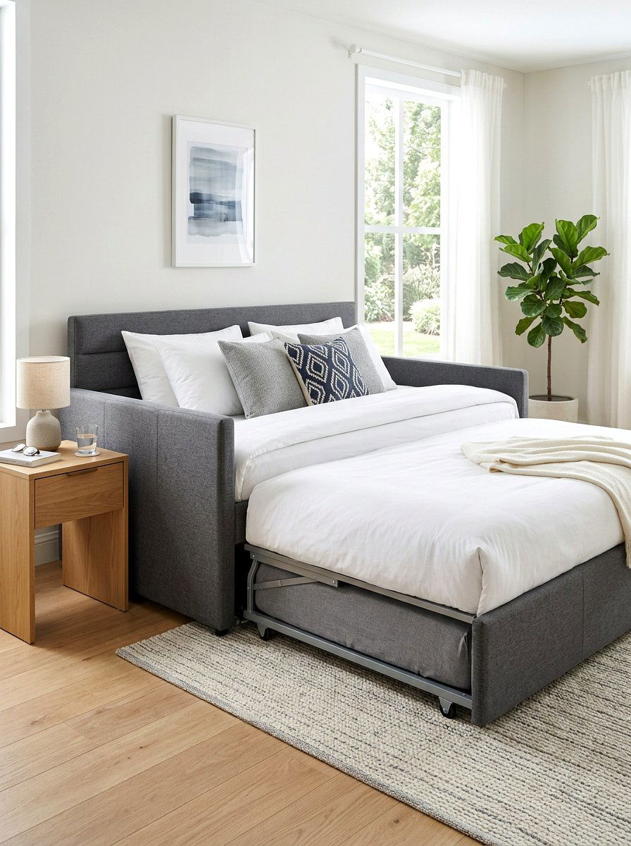 Daybed with pop up trundle - 30 daybed room ideas