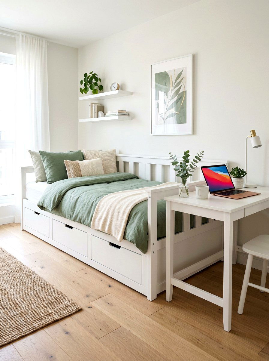 Daybed with storage drawers - 30 daybed room ideas