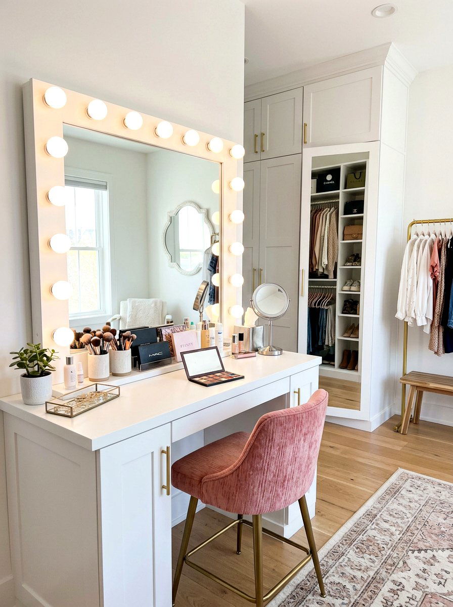 Daylight Balanced Vanity Lighting - 30 circadian lighting bedroom ideas