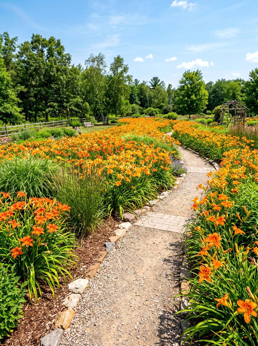 Daylily Landscape - 30 edible flower garden ideas