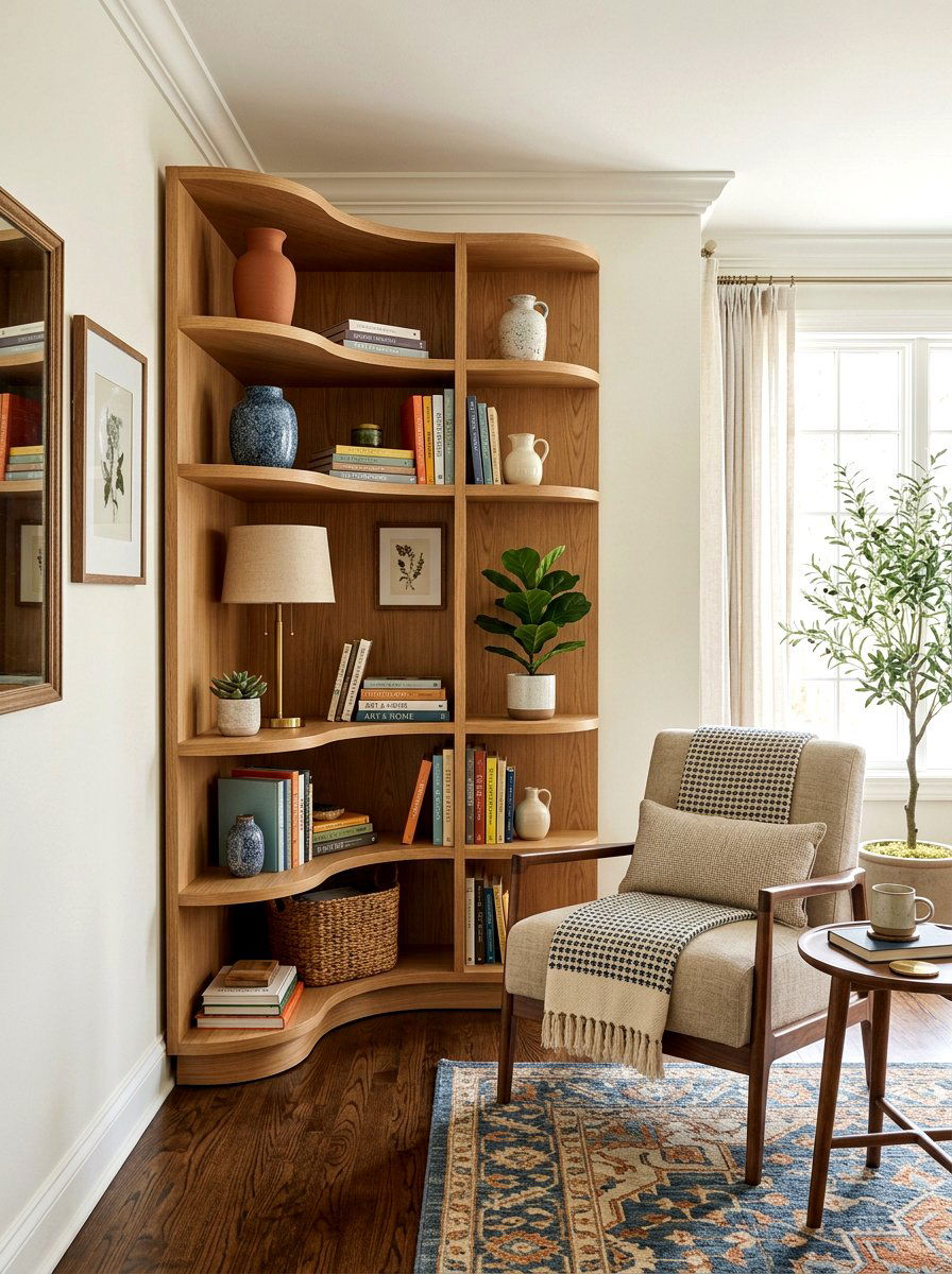 Dead Space With Corner Storage Unit - 30 micro living ideas