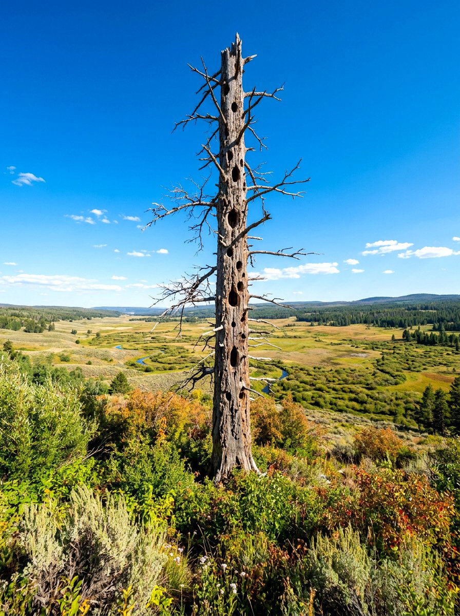 Dead Tree Snag - 30 rewilded backyard ideas