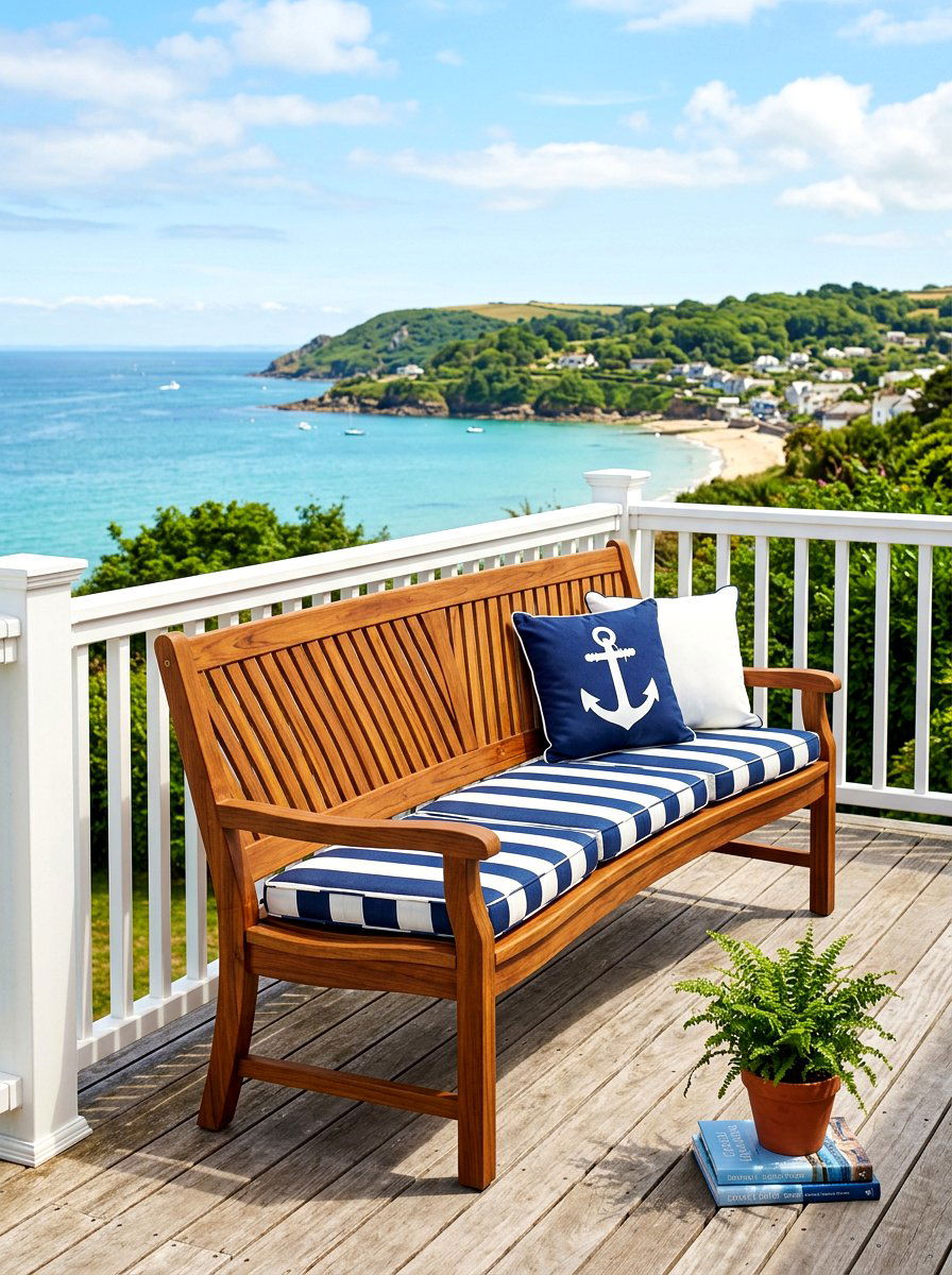 Deck Bench With Backrest - 30 deck built in seating ideas
