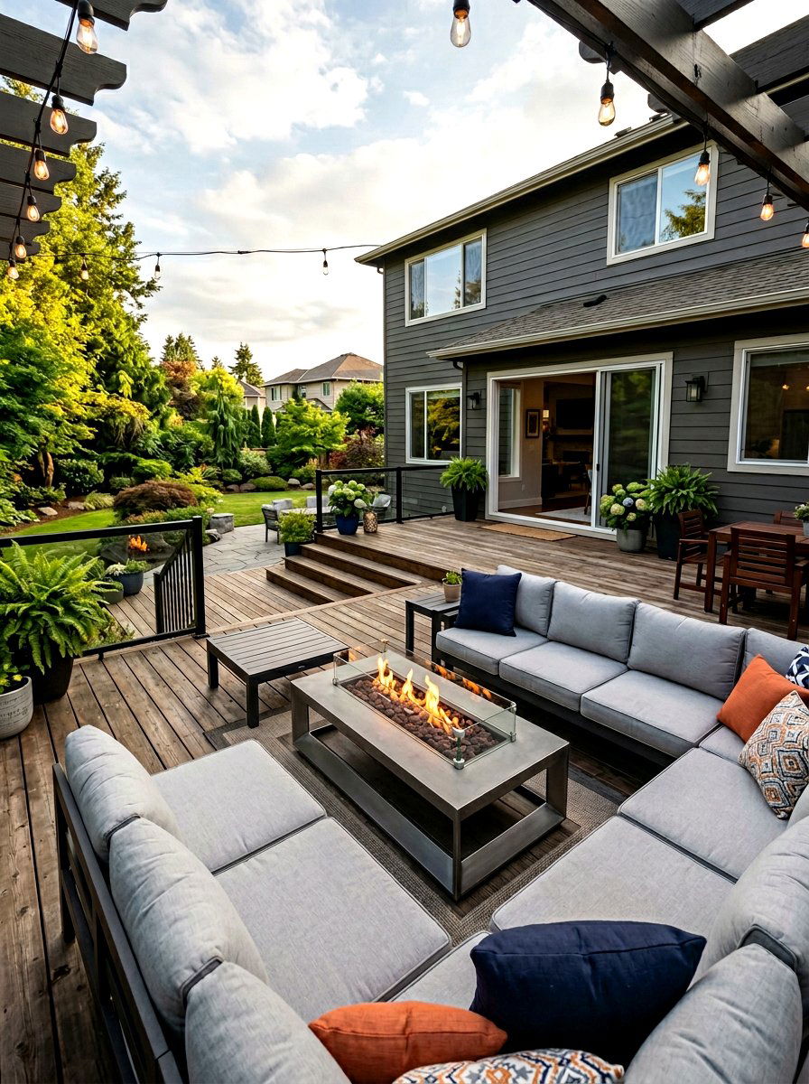 Deck Gas Fire Pit - 30 gas fire pit ideas