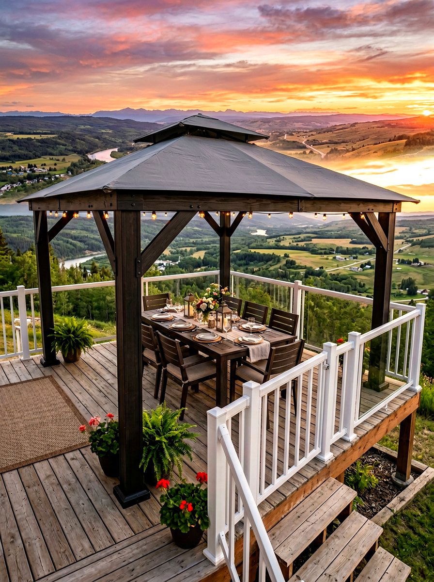 Deck Gazebo - 30 soft top gazebo ideas
