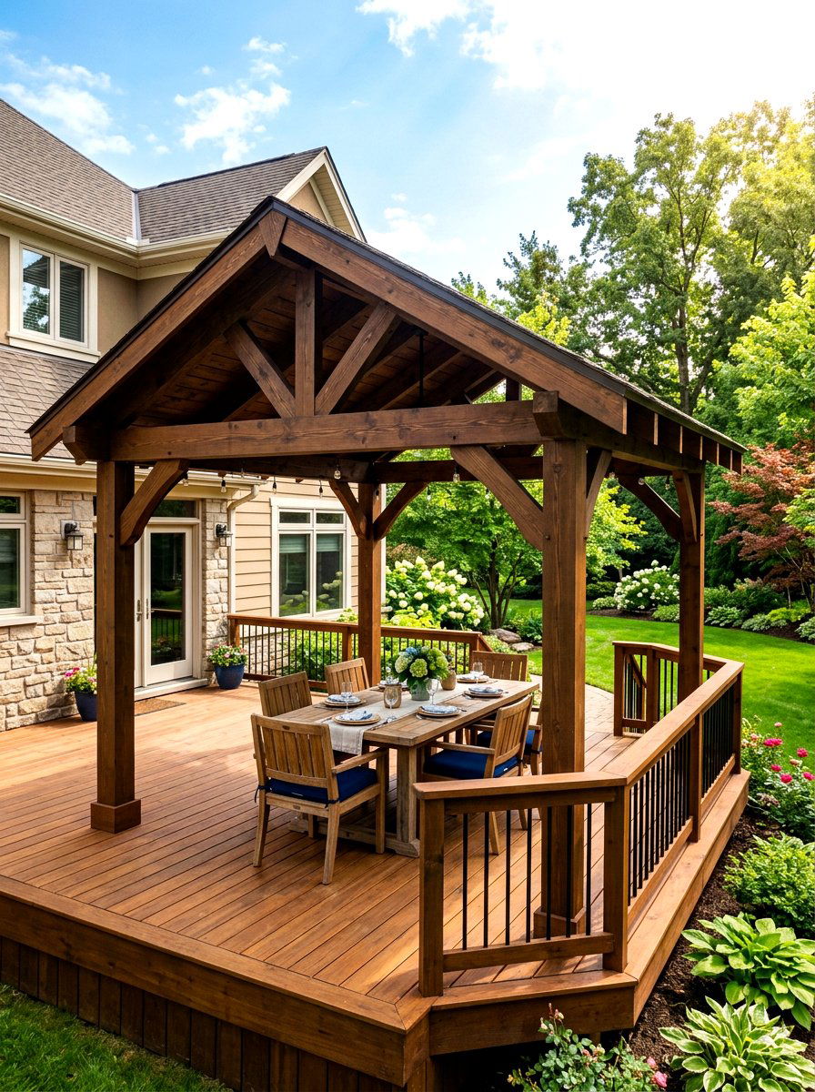 Deck Gazebo - 30 budget gazebo ideas
