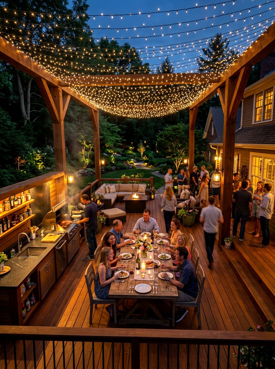 Deck Lighting Canopy - 30 fairy light canopy ideas
