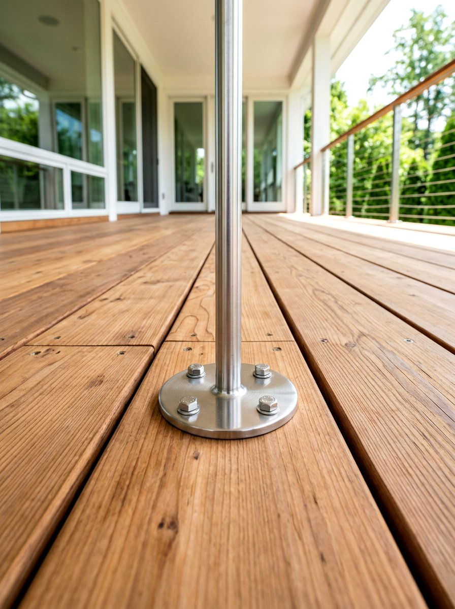 Deck Mounted Base - 30 patio umbrella base styling ideas
