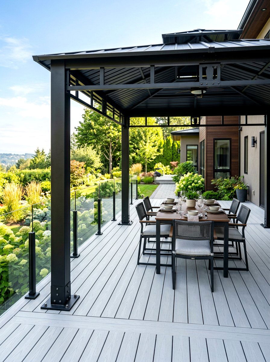 Deck Mounted Gazebo - 30 hardtop gazebo ideas