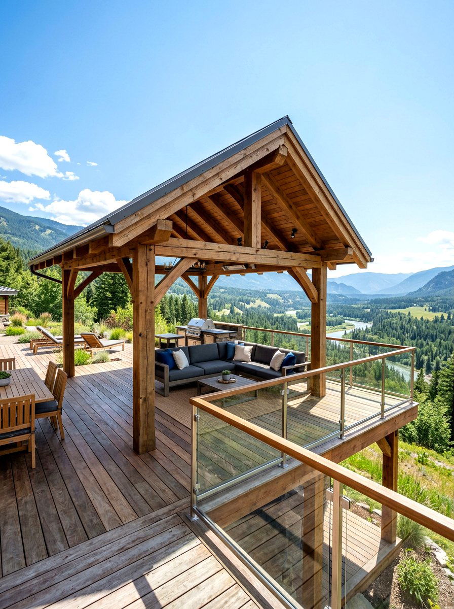 Deck Pavilion - 30 rustic pavilion ideas