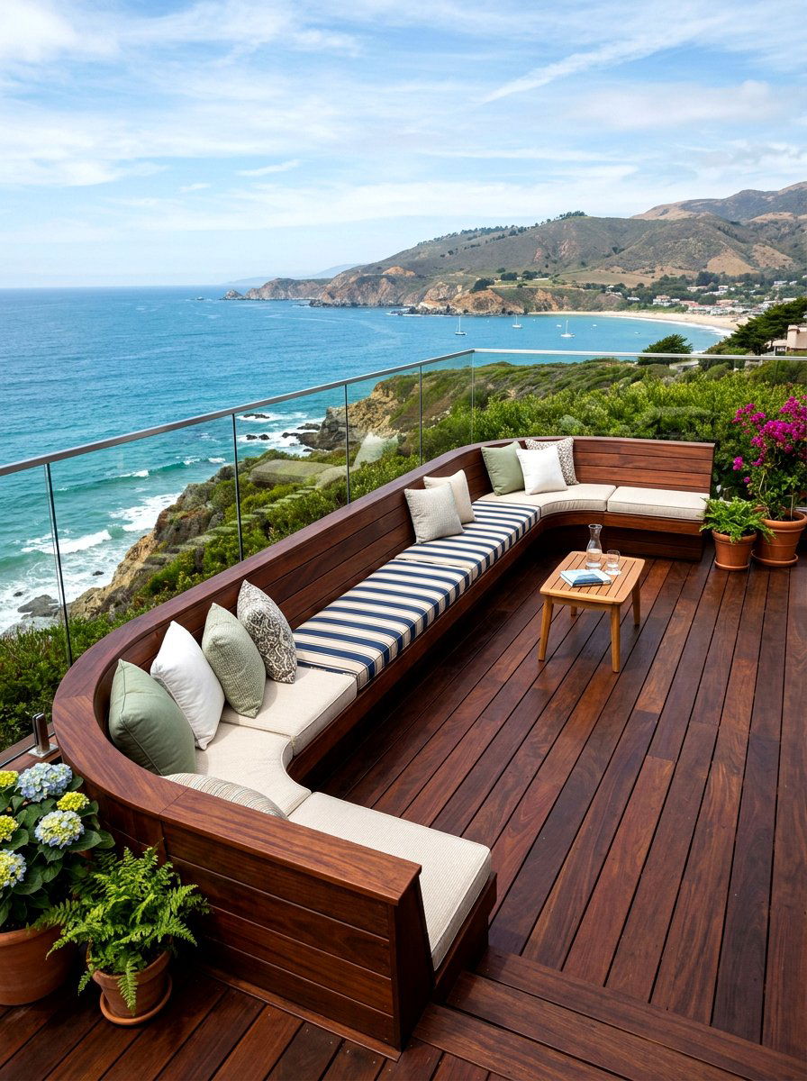 Deck Perimeter Seating - 30 built in patio bench ideas