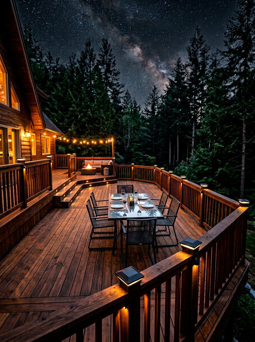 Deck Post Lights - 30 patio lighting ideas