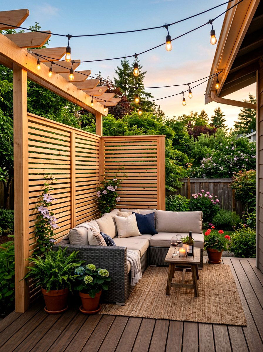 Deck Privacy Trellis Screen - 30 trellis privacy ideas