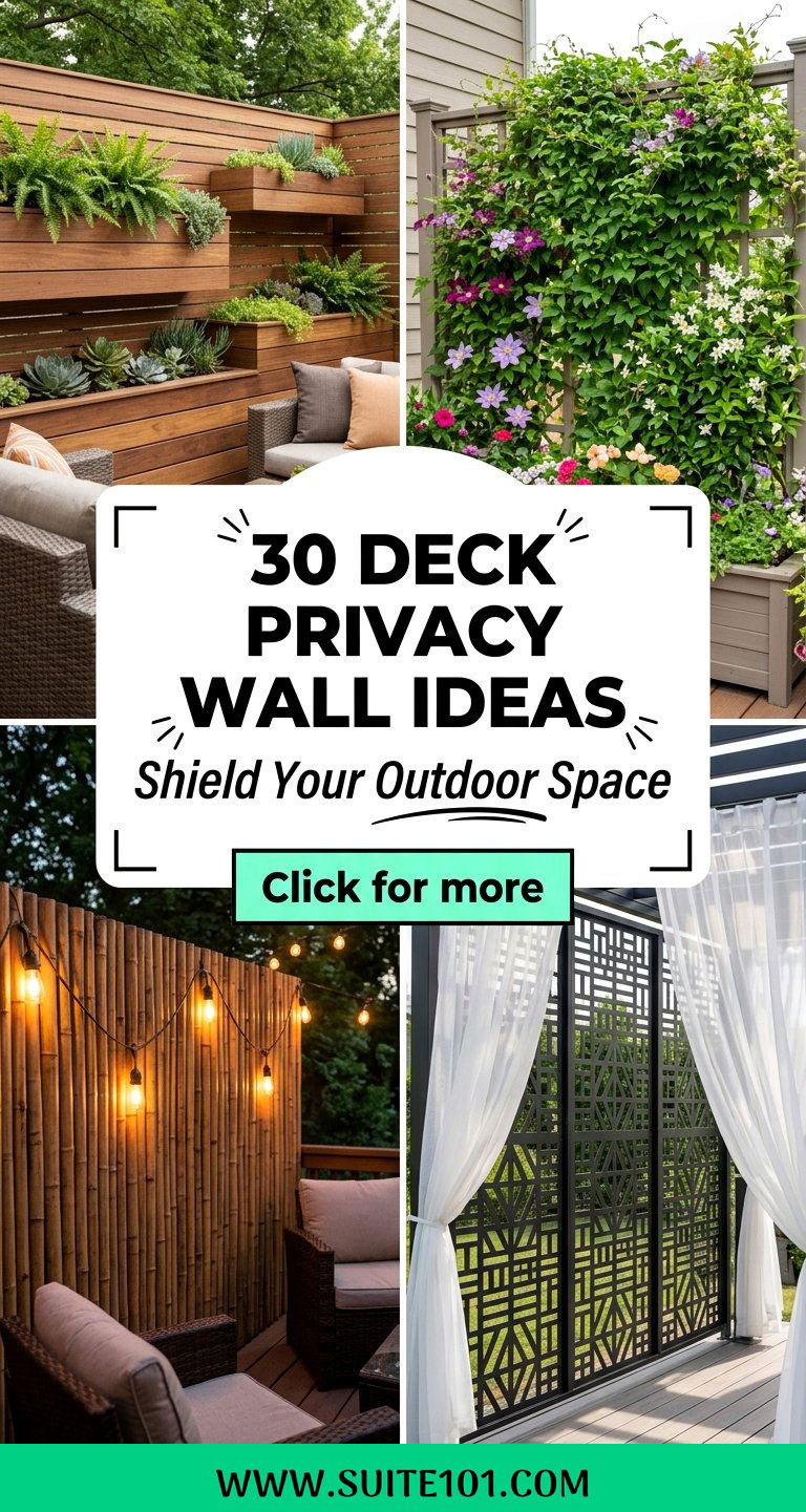 Deck Privacy Wall Ideas 30 Stylish Screens for Patios - Deck Privacy Wall Ideas: 30 Stylish Screens for Patios