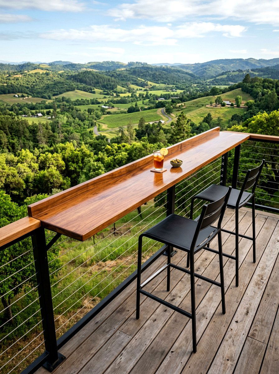 Deck Railing Bar Top - 30 deck makeover ideas