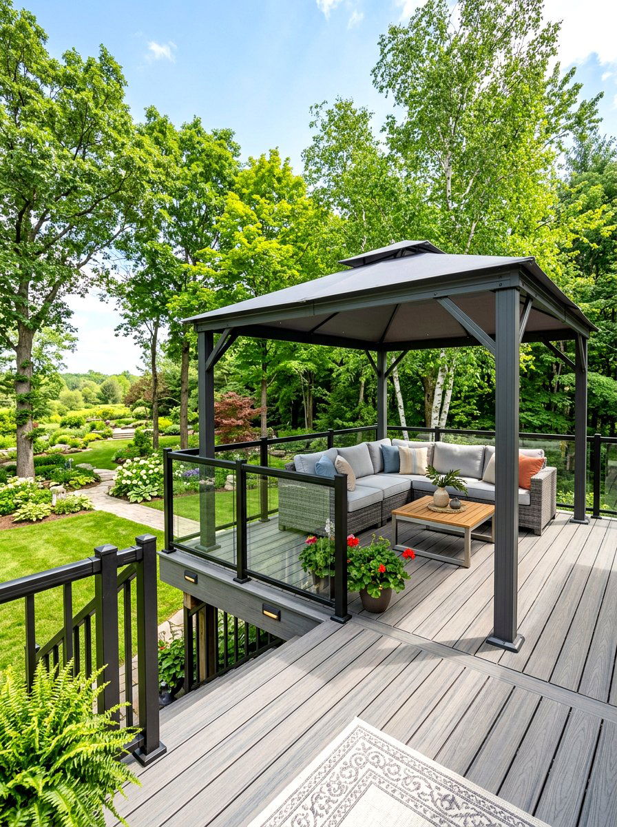 Deck Top Gazebo - 30 small gazebo ideas