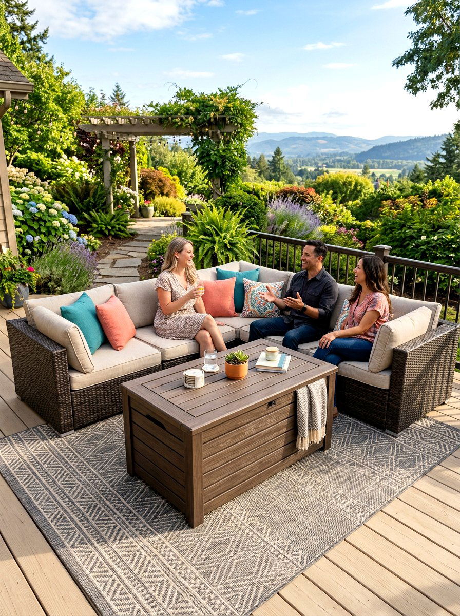 Deck box coffee table - 30 deck box ideas