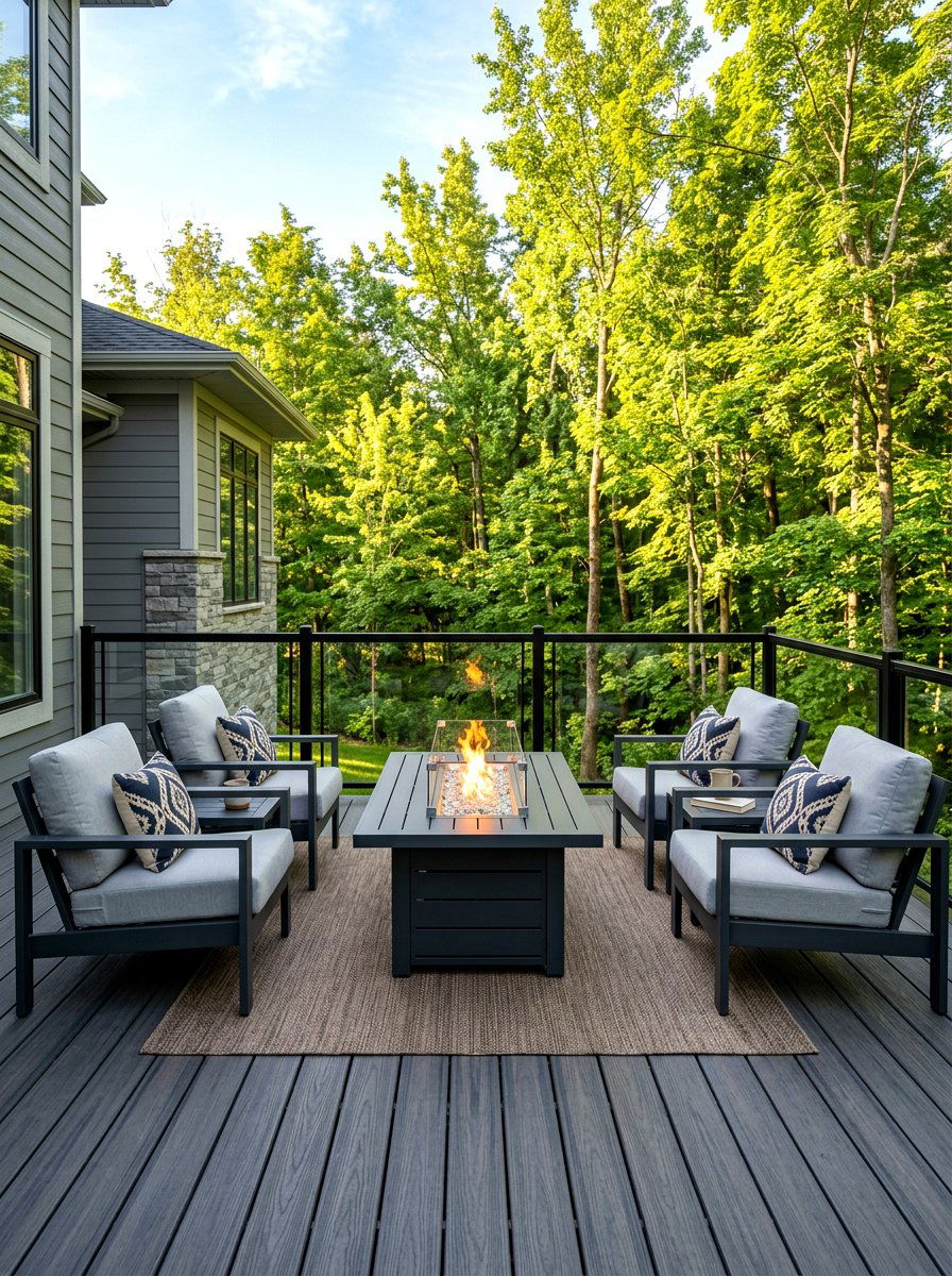 Deck fire pit table - 30 fire pit ideas