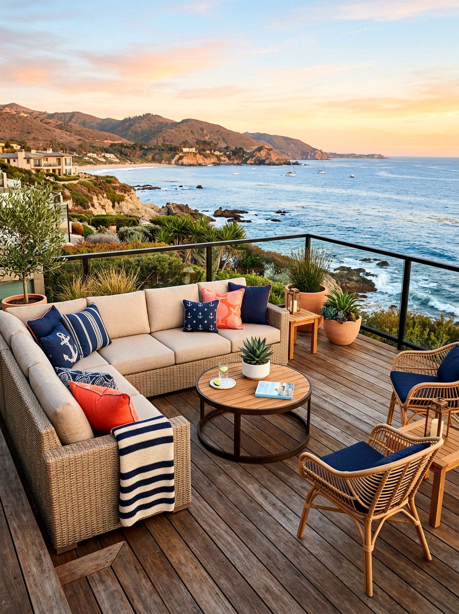 Deck lounge seating - 30 summer hosting home ideas