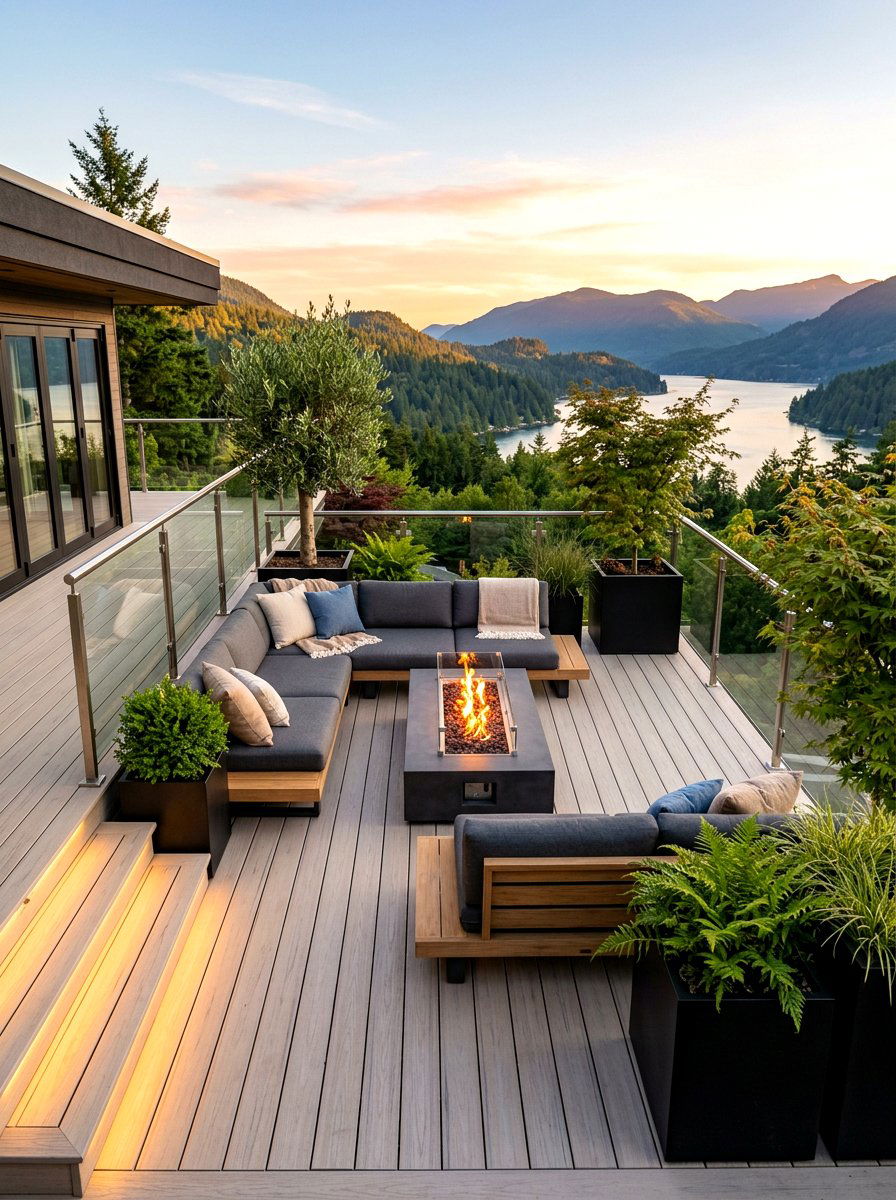 Deck lounge - 30 backyard date night ideas