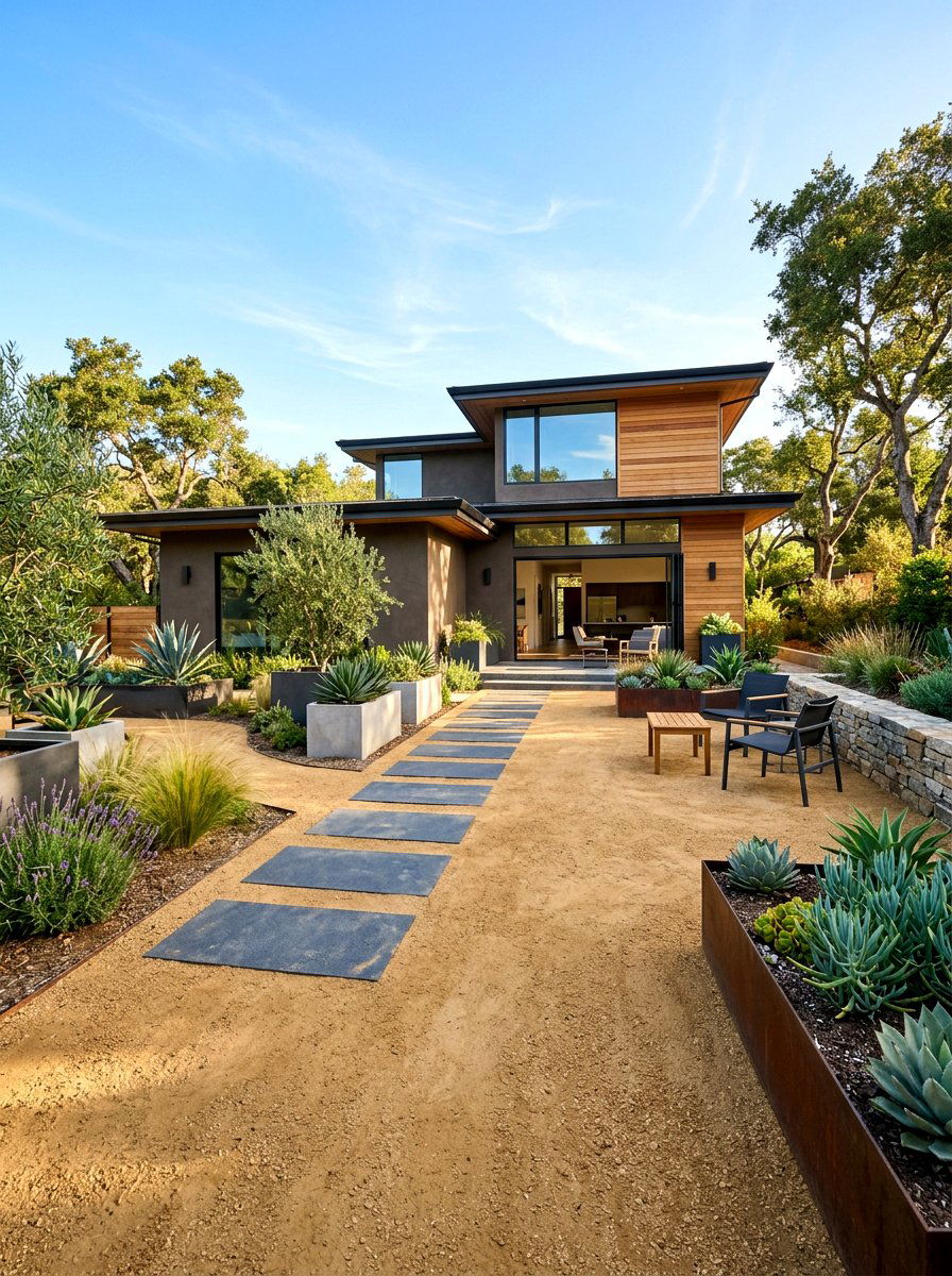 Decomposed Granite - 30 front lawn alternative ideas
