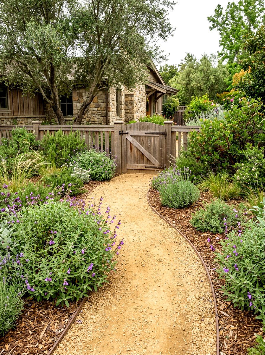 Decomposed Granite Path - 30 drought tolerant front yard ideas