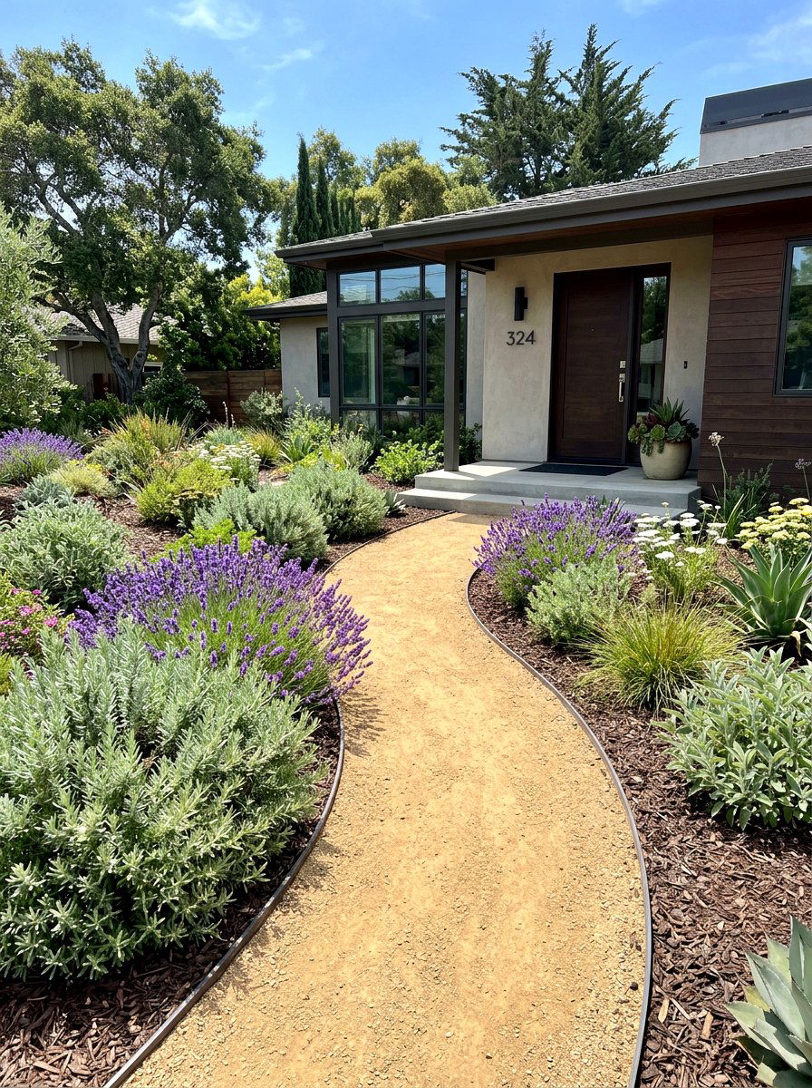 Decomposed Granite Path - 30 xeriscape front yard ideas