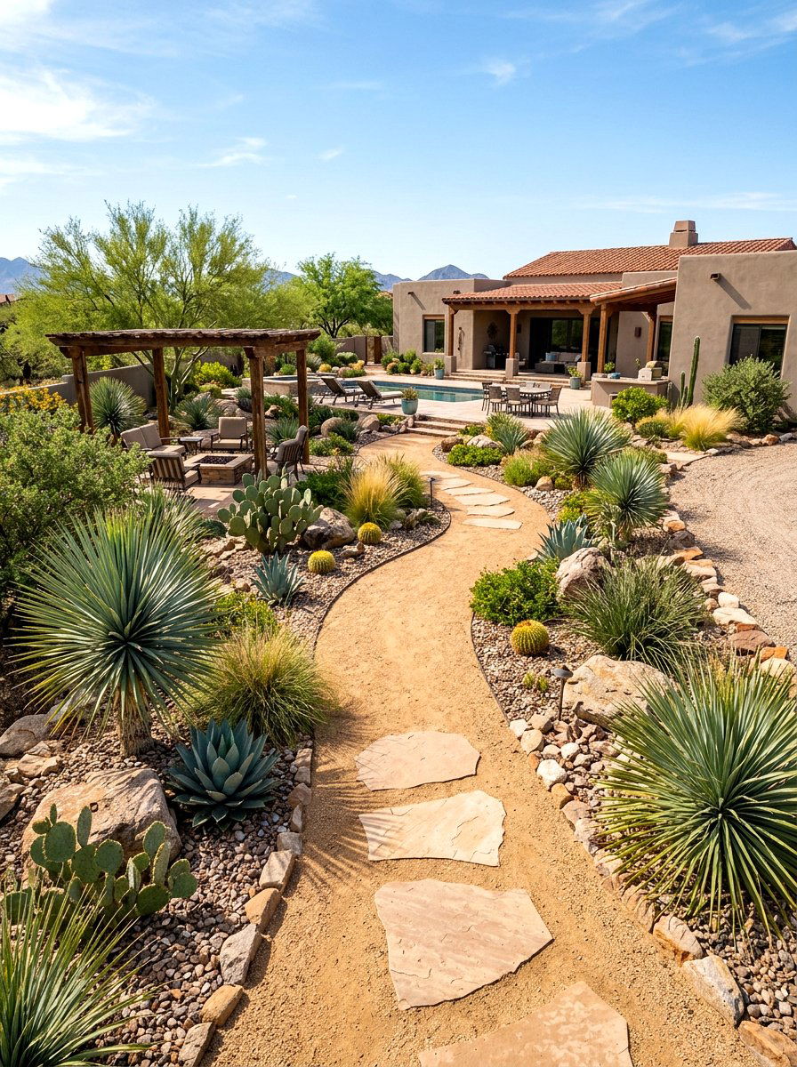 Decomposed Granite Pathway - 30 desert landscaping ideas