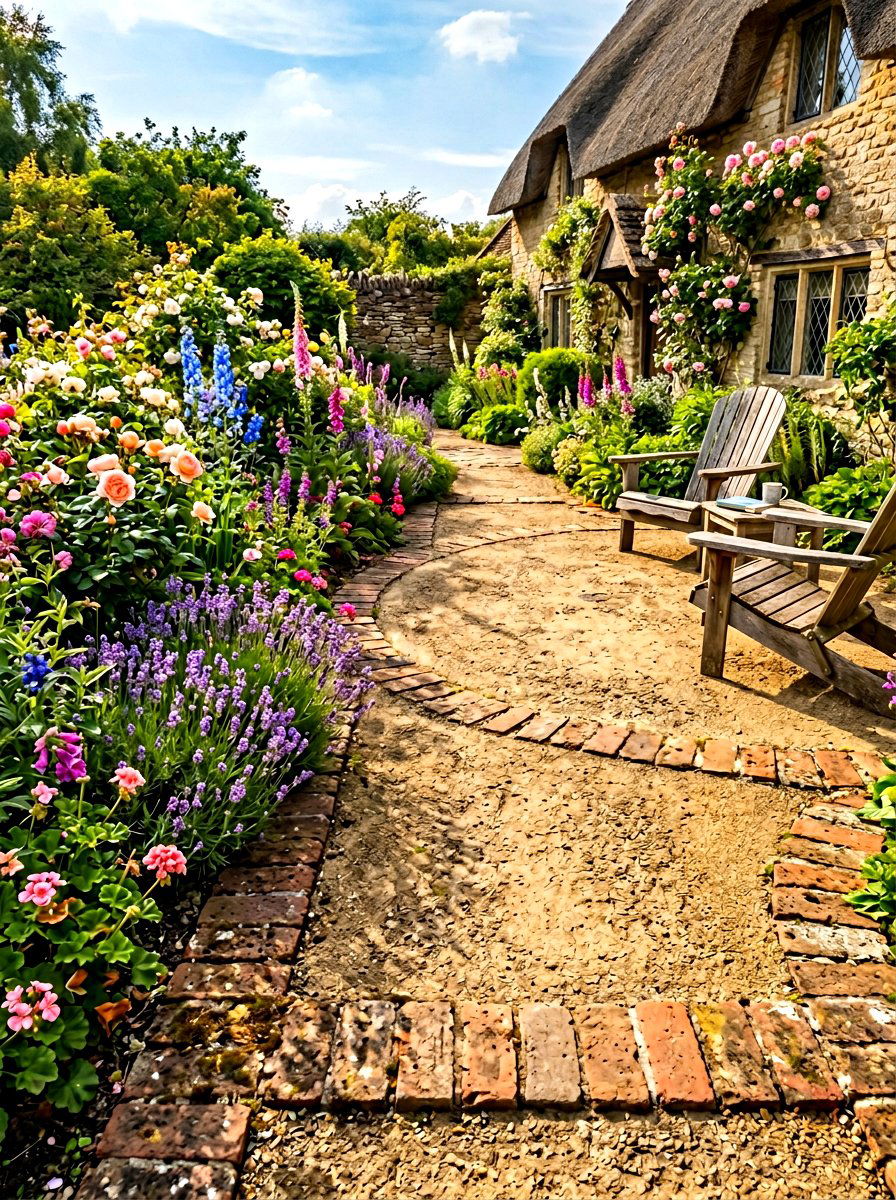Decomposed Granite Patio With Reclaimed Brick Border - 30 decomposed granite patio ideas