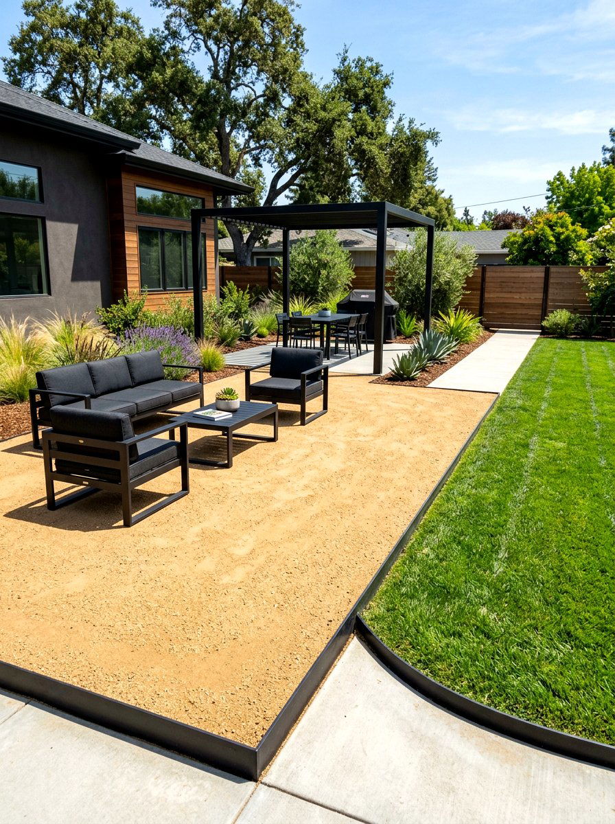 Decomposed Granite Patio With Steel Edging - 30 decomposed granite patio ideas