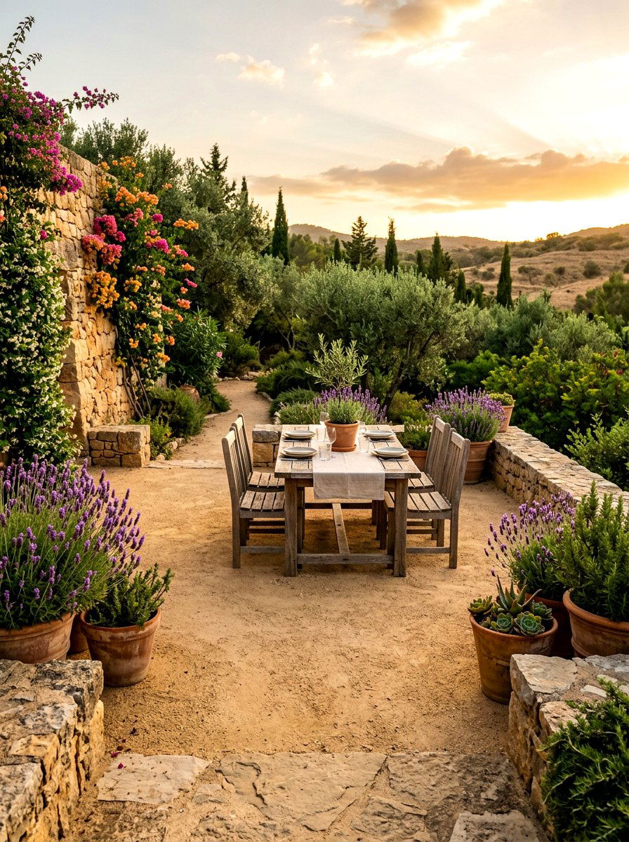 Decomposed Granite Patio - 30 xeriscape garden ideas