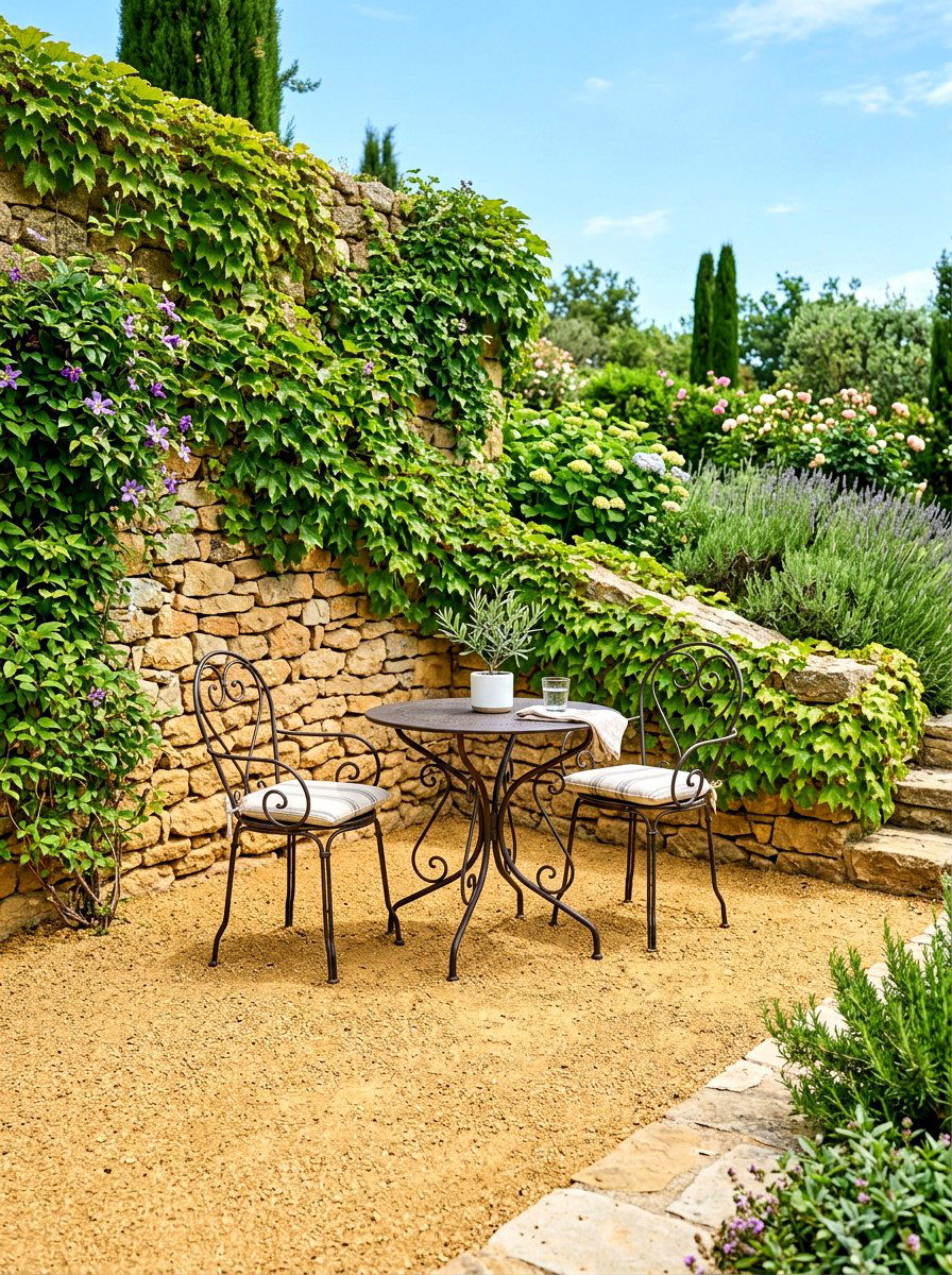 Decomposed Granite Seating Area - 30 decorative stone ideas