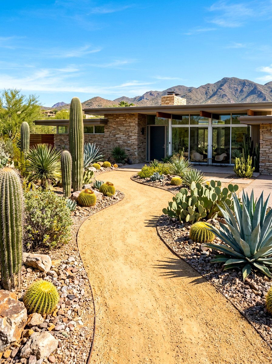 Decomposed Granite Trail - 30 front yard walkway ideas