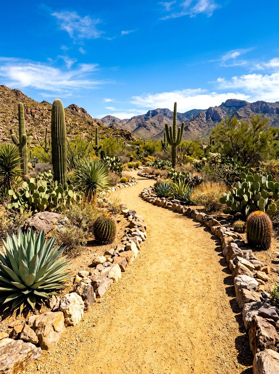 Decomposed Granite Winding Path - 30 curved walkway ideas