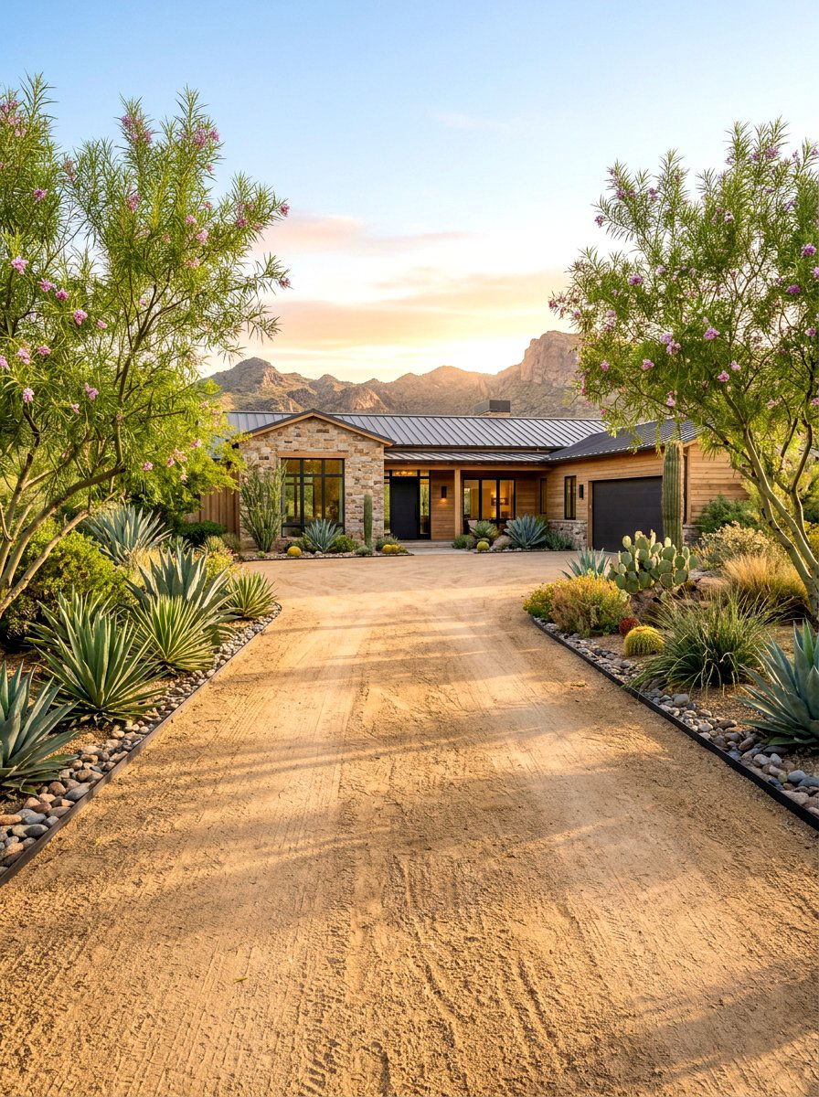 Decomposed granite driveway - 30 decomposed granite front yard ideas