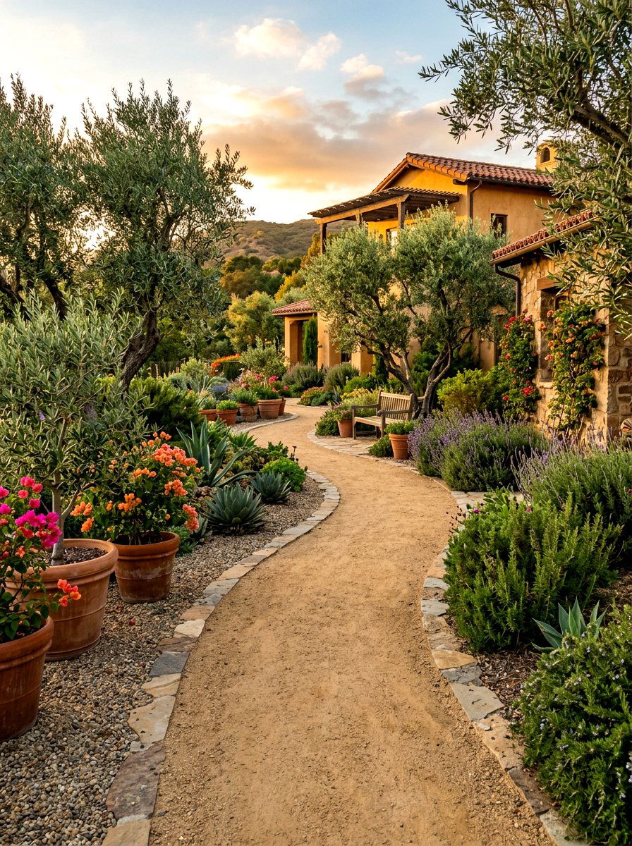 Decomposed granite trail - 30 gravel path backyard ideas