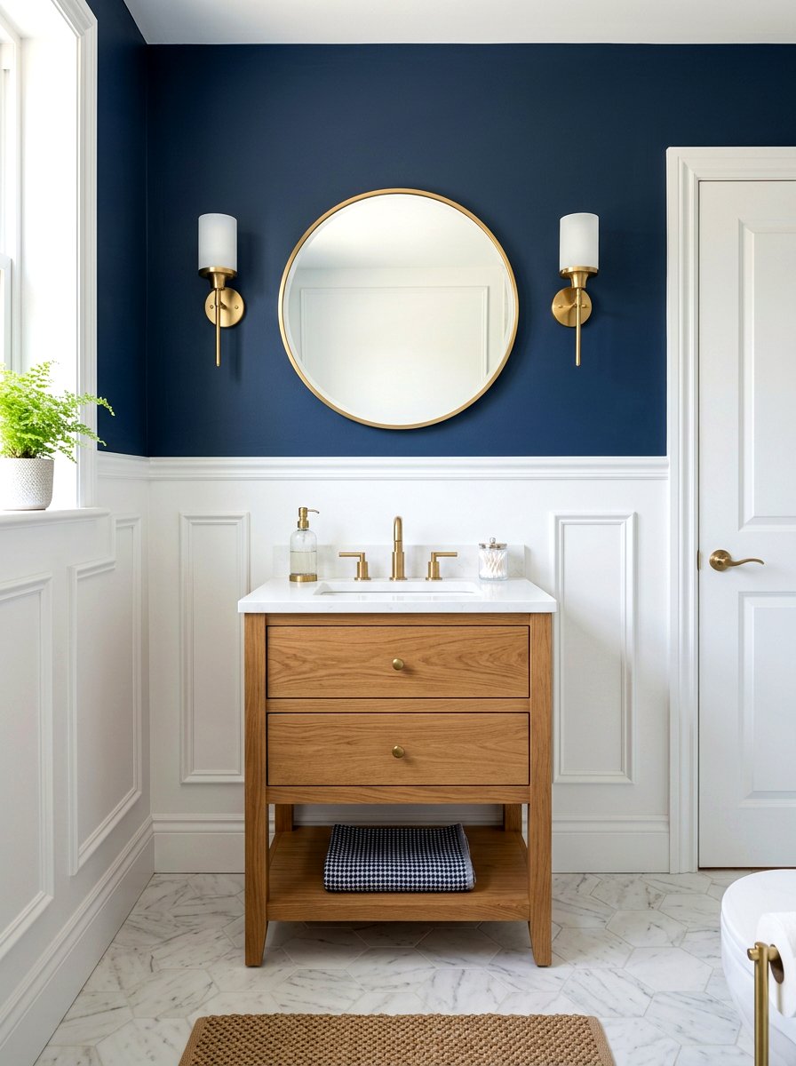 Decorative Bathroom Wall Molding - 30 guest powder room decor ideas