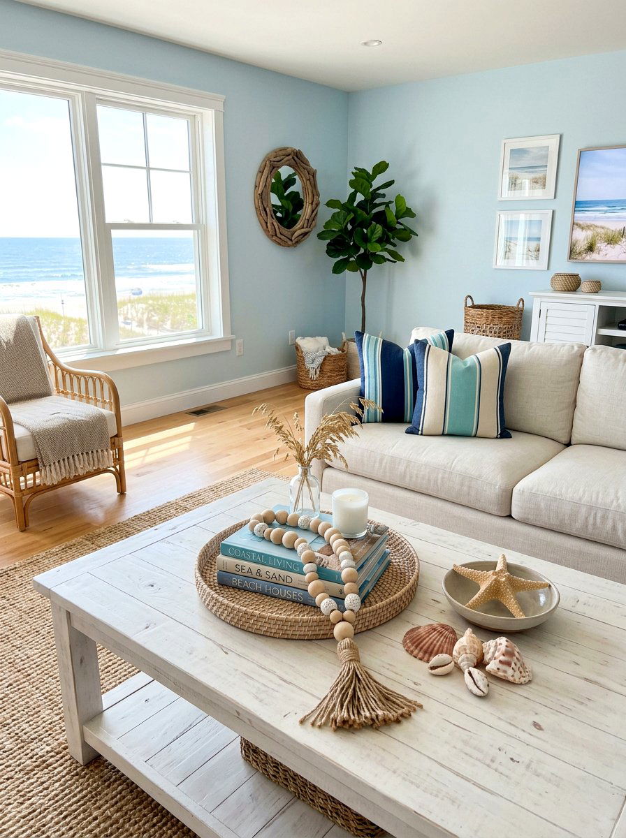 Decorative Bead Table Accent Styling - 30 coffee table book styling ideas