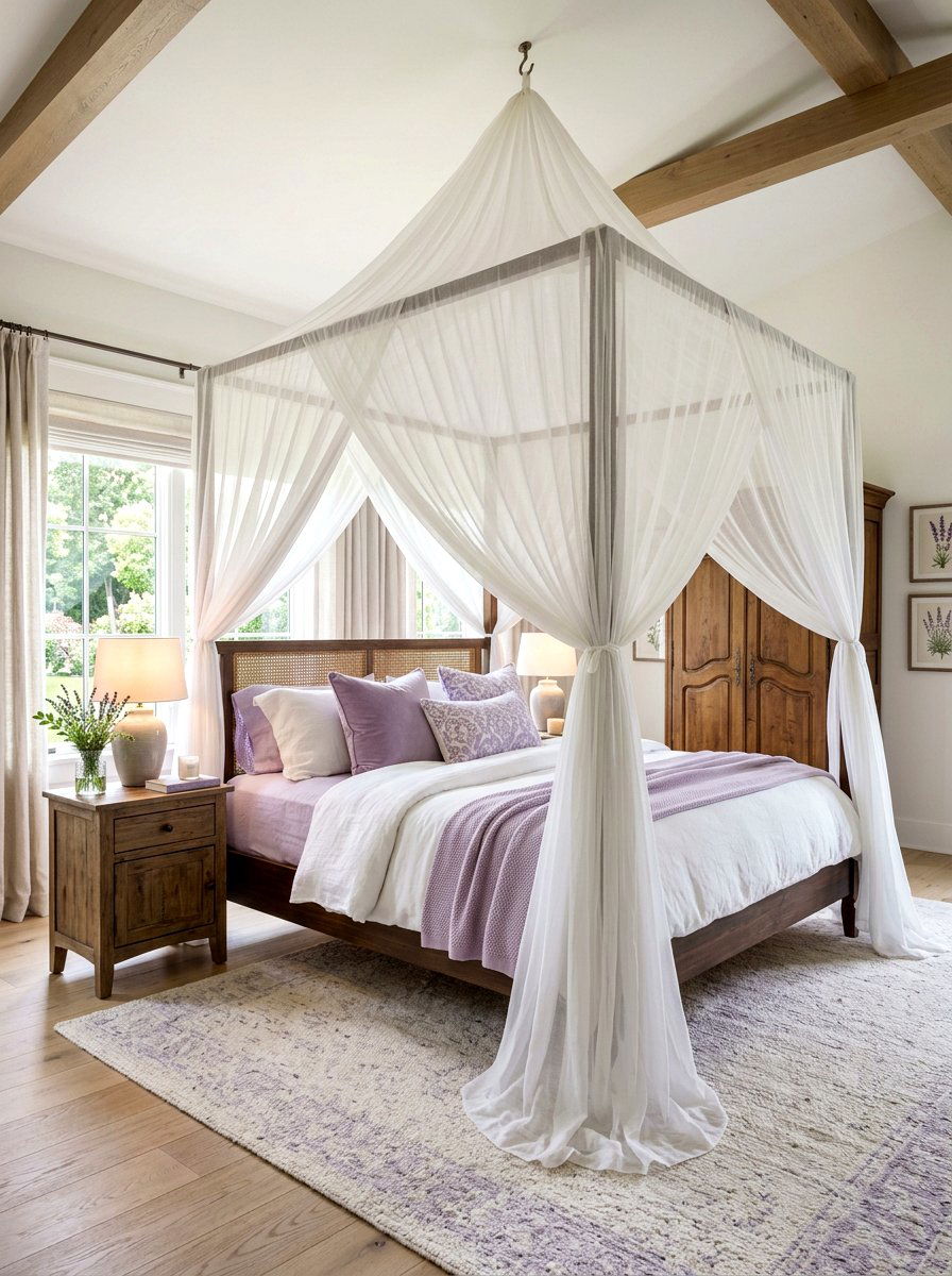 Decorative Bed Canopy Bedroom - 30 renter friendly bedroom ideas