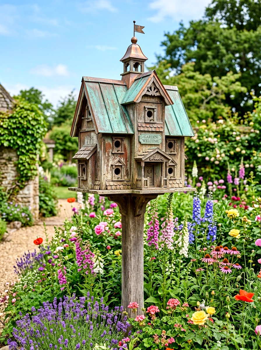 Decorative Birdhouse Cover - 30 utility box cover ideas