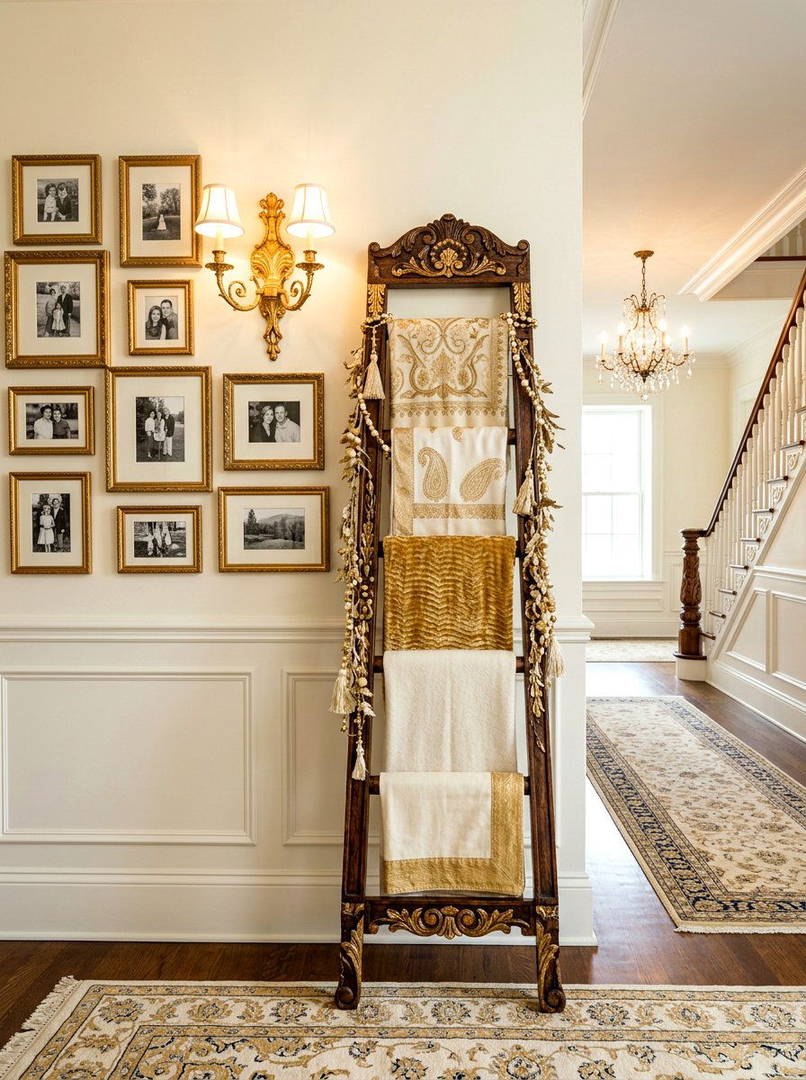 Decorative Blanket Ladder - 30 blanket ladder ideas