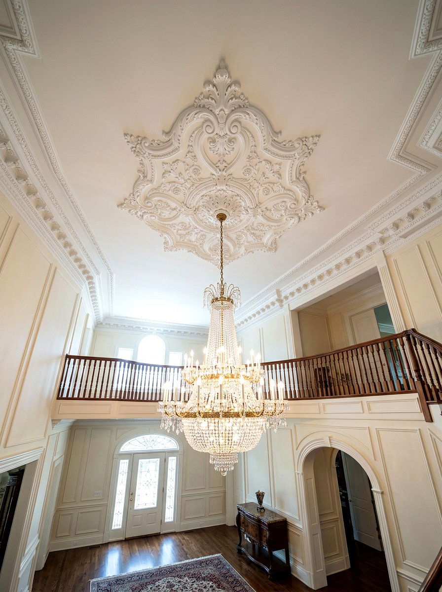 Decorative Ceiling Medallion - 30 old money foyer ideas