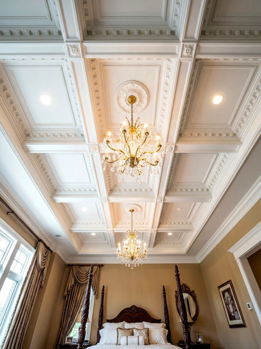 Decorative Ceiling Tile - 30 acoustic bedroom ideas