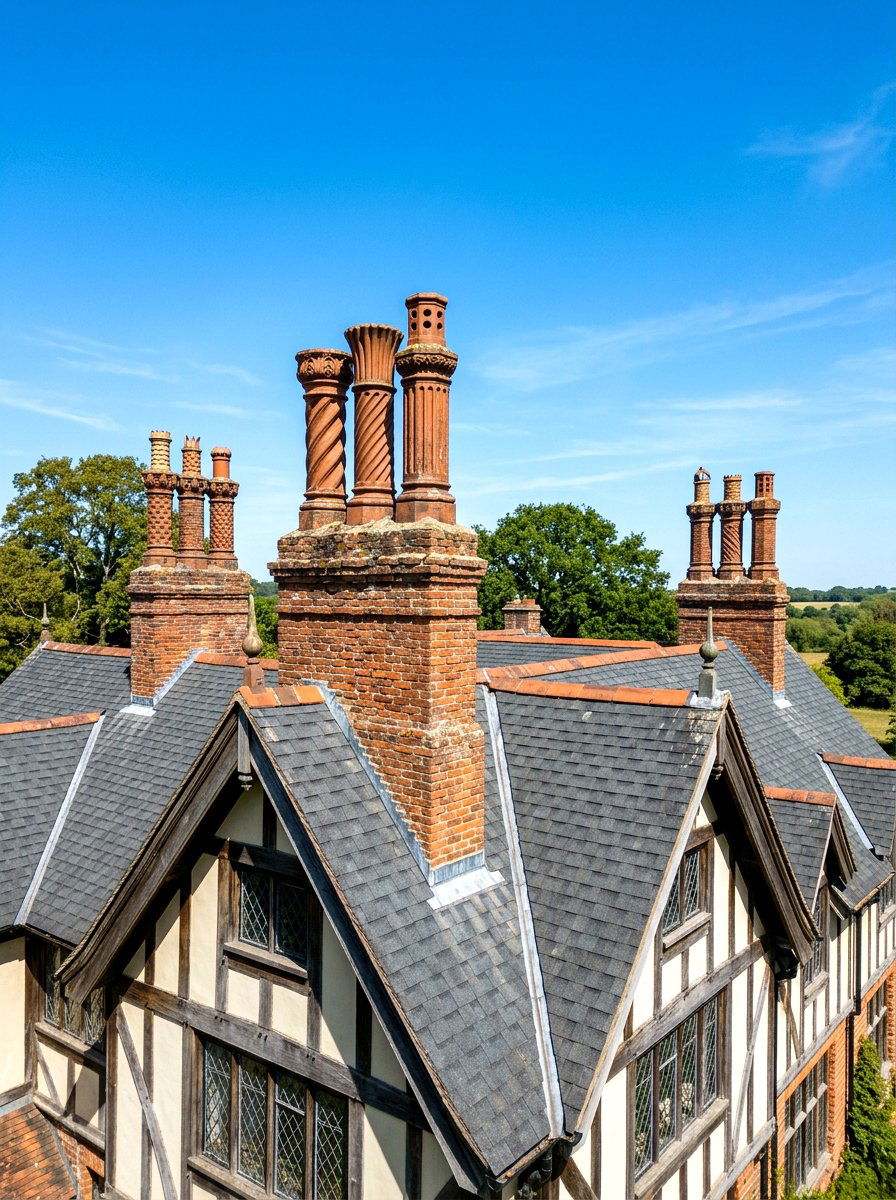 Decorative Chimney Pots - 30 Tudor house exterior ideas