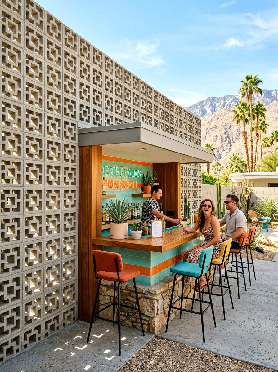 Decorative Concrete Breeze Blocks - 30 backyard divider ideas